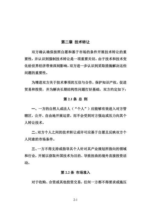中美協(xié)議簽訂 知識(shí)產(chǎn)權(quán)與技術(shù)轉(zhuǎn)讓的新框架及其對(duì)技術(shù)交流的影響